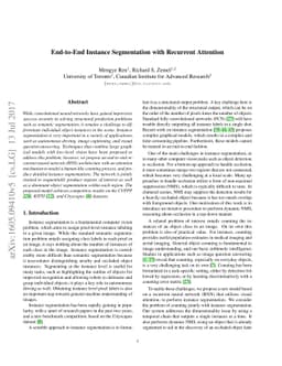 End-to-End Instance Segmentation with Recurrent Attention