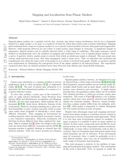 Mapping and Localization from Planar Markers