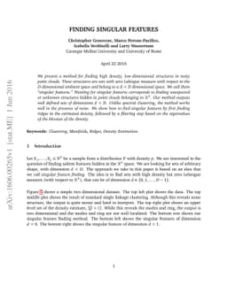 Finding Singular Features