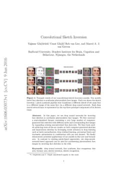 Convolutional Sketch Inversion