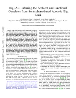 BigEAR: Inferring the Ambient and Emotional Correlates from
  Smartphone-based Acoustic Big Data