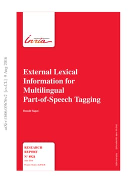External Lexical Information for Multilingual Part-of-Speech Tagging