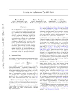 ASAGA: Asynchronous Parallel SAGA