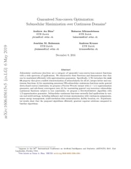 Guaranteed Non-convex Optimization: Submodular Maximization over
  Continuous Domains