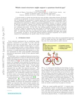 Which causal structures might support a quantum-classical gap?