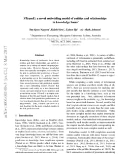 STransE: a novel embedding model of entities and relationships in
  knowledge bases