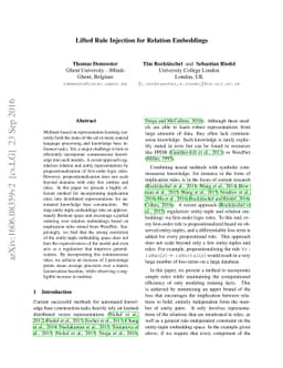 Lifted Rule Injection for Relation Embeddings