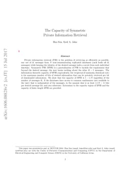 The Capacity of Symmetric Private Information Retrieval