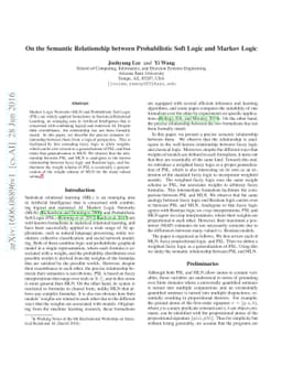On the Semantic Relationship between Probabilistic Soft Logic and Markov
  Logic