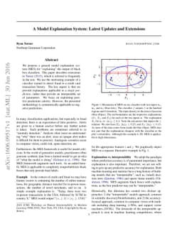 A Model Explanation System: Latest Updates and Extensions