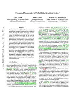 Contextual Symmetries in Probabilistic Graphical Models