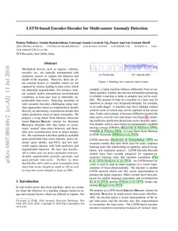LSTM-based Encoder-Decoder for Multi-sensor Anomaly Detection