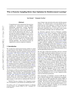 Why is Posterior Sampling Better than Optimism for Reinforcement
  Learning?