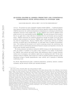 Quantile Graphical Models: Prediction and Conditional Independence with
  Applications to Systemic Risk