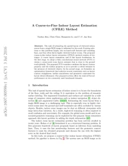A Coarse-to-Fine Indoor Layout Estimation (CFILE) Method