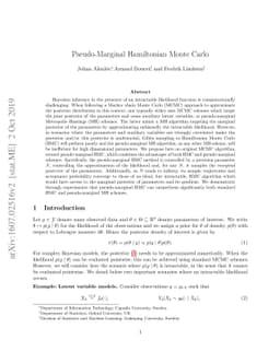 Pseudo-Marginal Hamiltonian Monte Carlo