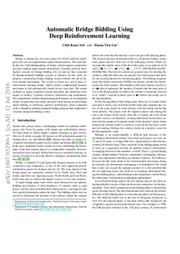 Automatic Bridge Bidding Using Deep Reinforcement Learning