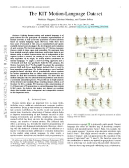 The KIT Motion-Language Dataset