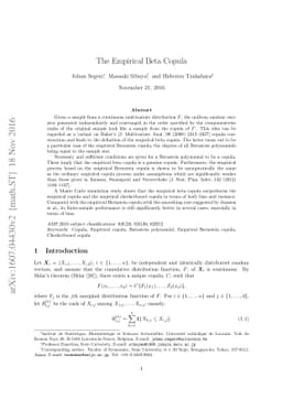 The Empirical Beta Copula