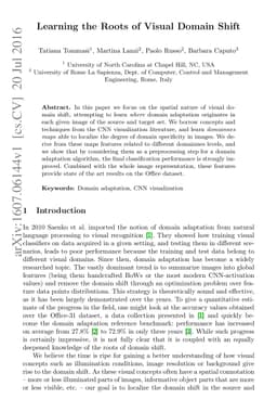 Learning the Roots of Visual Domain Shift