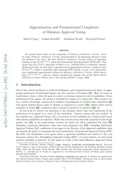 Approximation and Parameterized Complexity of Minimax Approval Voting