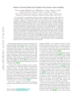 Adaptive foveated single-pixel imaging with dynamic super-sampling