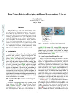 Local Feature Detectors, Descriptors, and Image Representations: A
  Survey