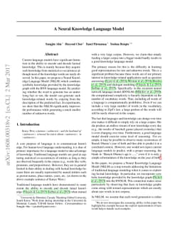 A Neural Knowledge Language Model
