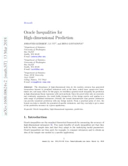 Oracle Inequalities for High-dimensional Prediction