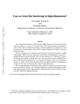Can we trust the bootstrap in high-dimension?