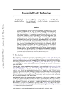 Exponential Family Embeddings
