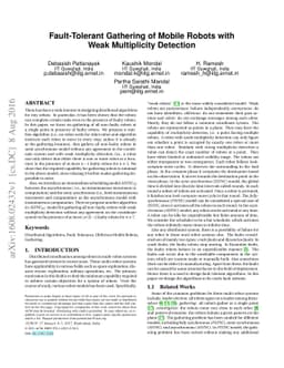 Fault-Tolerant Gathering of Mobile Robots with Weak Multiplicity
  Detection