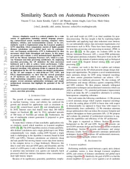 Similarity Search on Automata Processors