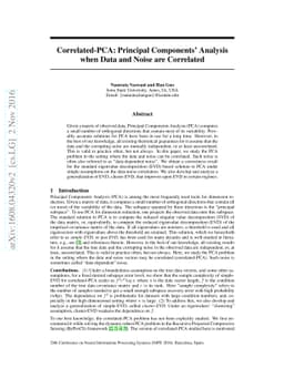 Correlated-PCA: Principal Components' Analysis when Data and Noise are
  Correlated