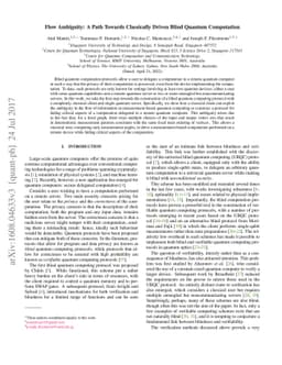 Flow Ambiguity: A Path Towards Classically Driven Blind Quantum
  Computation