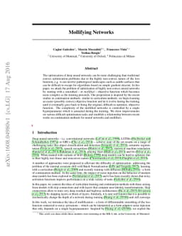 Mollifying Networks