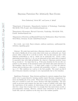 Bayesian Posteriors For Arbitrarily Rare Events