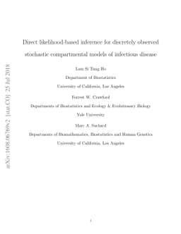 Direct likelihood-based inference for discretely observed stochastic
  compartmental models of infectious disease