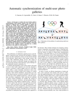 Automatic Synchronization of Multi-User Photo Galleries