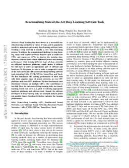 Benchmarking State-of-the-Art Deep Learning Software Tools