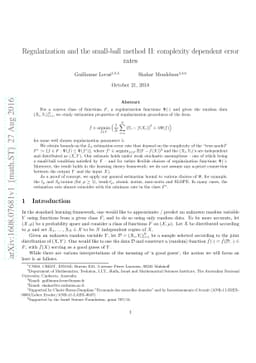 Regularization and the small-ball method II: complexity dependent error
  rates