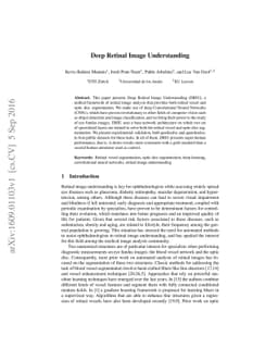 Deep Retinal Image Understanding