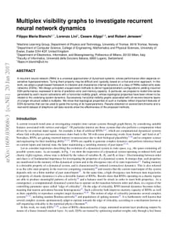 Multiplex visibility graphs to investigate recurrent neural networks
  dynamics