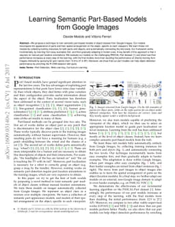 Learning Semantic Part-Based Models from Google Images