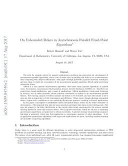 On Unbounded Delays in Asynchronous Parallel Fixed-Point Algorithms