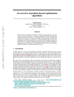 An overview of gradient descent optimization algorithms