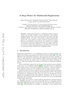 A Deep Metric for Multimodal Registration