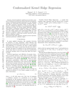 Conformalized Kernel Ridge Regression