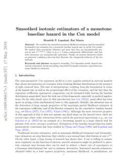 Smoothed isotonic estimators of a monotone baseline hazard in the Cox
  model