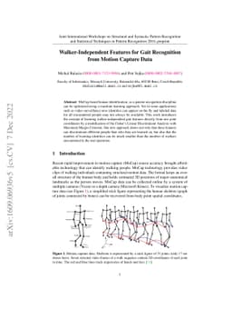 Walker-Independent Features for Gait Recognition from Motion Capture
  Data